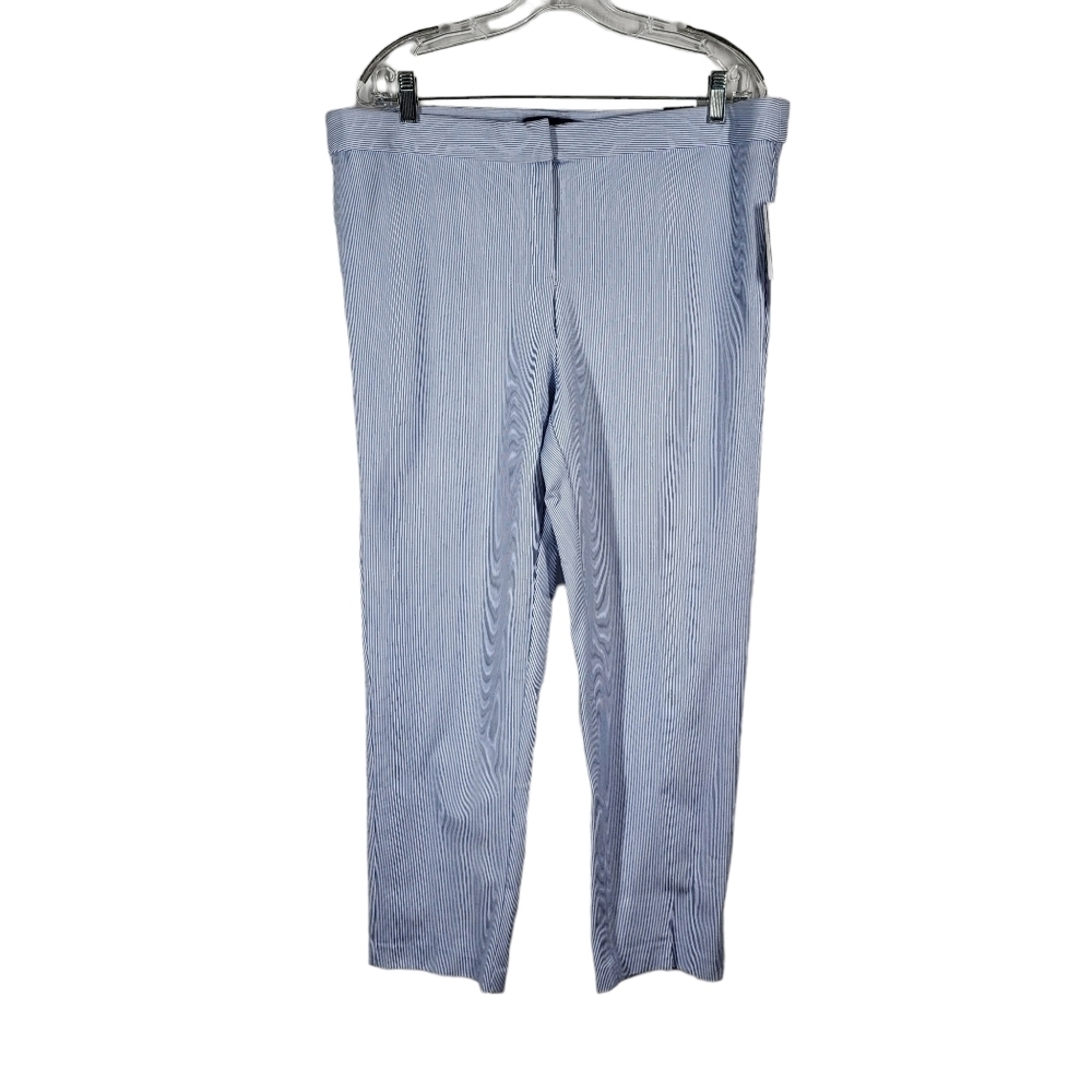 AMANDA +CHELSEA STRIPED ALEX ANKLE PANT